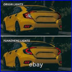 LED Taillights for Honda Civic Sedan 2016-2021 Rear Light Assembly LH&RH Smoked