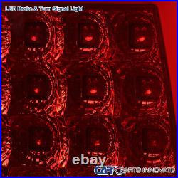 LED Tube Red Tail Lights For 03-07 Chevy Silverado 1500 2500HD 3500 Brake Lamps