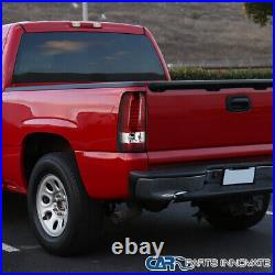 LED Tube Red Tail Lights For 03-07 Chevy Silverado 1500 2500HD 3500 Brake Lamps