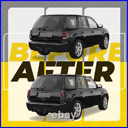 LED Tube Tail Lights Black Smoke For Chevy Trailblazer Trail Blazer 2002-2009