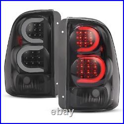LED Tube Tail Lights Black Smoke For Chevy Trailblazer Trail Blazer 2002-2009