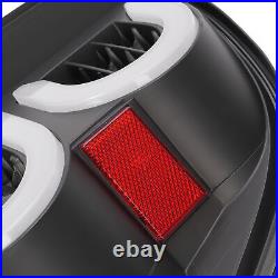 LED Tube Tail Lights Black Smoke For Chevy Trailblazer Trail Blazer 2002-2009