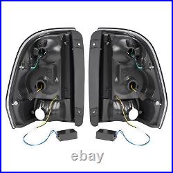 LED Tube Tail Lights Black Smoke For Chevy Trailblazer Trail Blazer 2002-2009