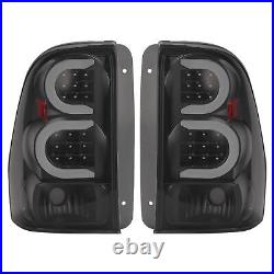 LED Tube Tail Lights Black Smoke For Chevy Trailblazer Trail Blazer 2002-2009