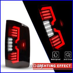 LED Tube Tail Lights For 2002-2006 Dodge Ram 1500 2500 3500 Smoke Brake Lamps