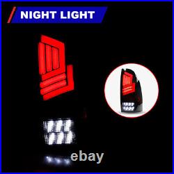 LED Tube Tail Lights For 2005-2015 Toyota Tacoma Left+Right Turn Signal Lamps