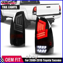 LED Tube Tail Lights For 2005-2015 Toyota Tacoma Sequential Turn Signal Lamps