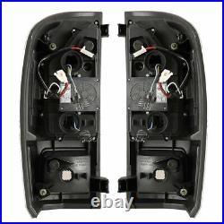 LED Tube Tail Lights Pair For 2016-2023 Toyota Tacoma Rear Brake Lamp Clear Lens