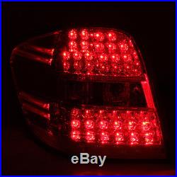 LED style 2006-2011 Mercedes-Benz W164 ML-Class Red Clear LED Tail Lights Pair