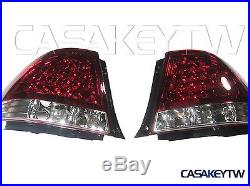 LEXUS IS200 IS300 98-05 LED RED/CLEAR Tail Lights Rear ALTEZZA