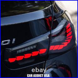 LH+RH LED Tail Lights For 2013-2018 BMW 3-Series F30 F35 F80 Sedan Rear Lights