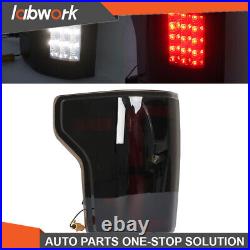 Labwork LED Tail Lights For 2015-2020 Ford F150 F-150 Black Housing Smoke Lens