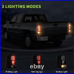 Led Fit 2007-2013 Chevy Silverado 1500 2500 Hd Tail Lights Brake Lamp Assembly