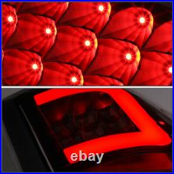 Led Red C-tube Barfor 09-17 Ram 1500 2500 3500 Tail Light Brake Lamps Black