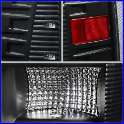 Led Red C-tube Barfor 09-17 Ram 1500 2500 3500 Tail Light Brake Lamps Black