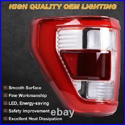 Left Driver LED Tail Light WithBlind Spot For Ford F150 F-150 2021-2023 Taillamp