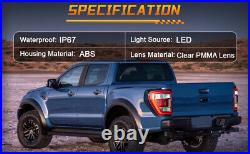 Left Driver LED Tail Light WithBlind Spot For Ford F150 F-150 2021-2023 Taillamp