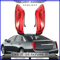 Left+Right For 2013-2017 Cadillac XTS LED Tail Lights Brake Lamps Replace 13-17