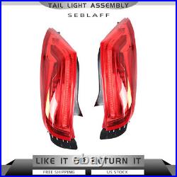 Left+Right For 2013-2017 Cadillac XTS LED Tail Lights Brake Lamps Replace 13-17