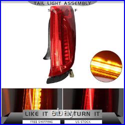 Left+Right For 2013-2017 Cadillac XTS LED Tail Lights Brake Lamps Replace 13-17