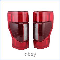 Left&Right LED Tail Light WithBlind Spot For Ford F250 2020-2022 Driver&Passenger