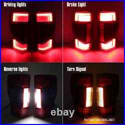 Left&Right LED Tail Light WithBlind Spot For Ford F250 2020-2022 Driver&Passenger