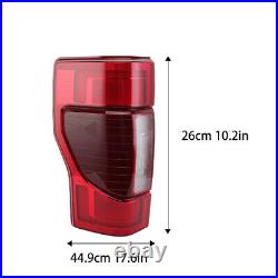 Left&Right LED Tail Light WithBlind Spot For Ford F250 2020-2022 Driver&Passenger