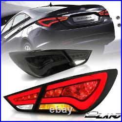 Left & Right Side LED Tail Lights For Hyundai Sonata 2011-14 Rear Lamps Assembly