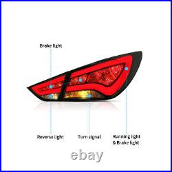 Left & Right Side LED Tail Lights For Hyundai Sonata 2011-14 Rear Lamps Assembly