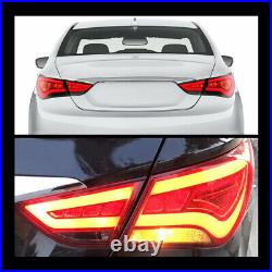 Left & Right Side LED Tail Lights For Hyundai Sonata 2011-14 Rear Lamps Assembly