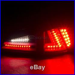 Lexus 2006-2008 IS250 IS350 Red Smoke Lens LED Rear Tail Brake Lights Pair