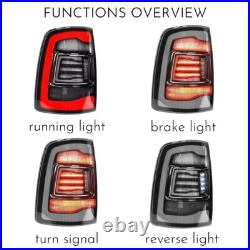 Light Smoked Tail Lights for 2009-2018 Dodge Ram 1500 2500 3500 LED Rear Lights