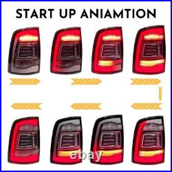 Light Smoked Tail Lights for 2009-2018 Dodge Ram 1500 2500 3500 LED Rear Lights