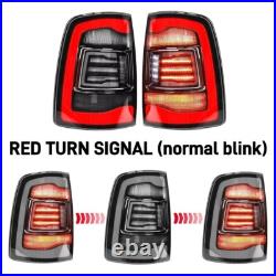 Light Smoked Tail Lights for 2009-2018 Dodge Ram 1500 2500 3500 LED Rear Lights