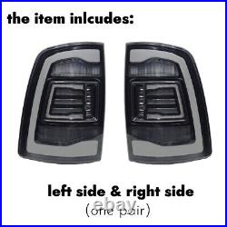 Light Smoked Tail Lights for 2009-2018 Dodge Ram 1500 2500 3500 LED Rear Lights