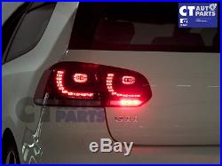 MK6 Golf R Style Clear Red LED Tail lights for VW Golf VI VW VI 6 GTD GTI