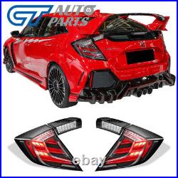 MUGEN Style Clear LED Tail lights For 2016-2021 Honda Civic FK7 TYPE R FK8