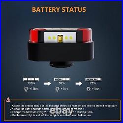 Magnetic Wireless LED Tail Lights Rear Brake Lamps Turn Brake Light For Trailer