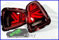 Mini Red LED Union Jack Rear tail Lights R56 2006 2010 Gen 2 (pre-LCI)