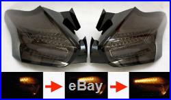 Mk3 Focus RS ST Rear LED Chrome Smoked Tinted Tail Lights Sequential Indicators