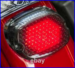 Moons MC V3 Smoked Low Profile LED Taillight Turn Signals Harley Softail Dyna XL