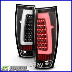 NEW Black 2002-2006 Chevy Avalanche 1500 2500 LED Tube Tail Lights Brake Lamps