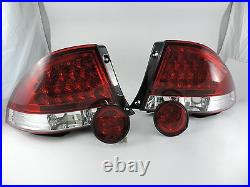 NEW LED RED CLEAR Tail Lights+Rear Trunk Led Lights For LEXUS IS200 IS300 9805