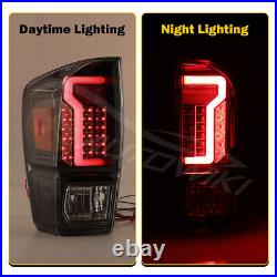 NEW LED Tail Lights For 2016-2023 Toyota Tacoma Rear Brake Lamps Clear Lens Pair
