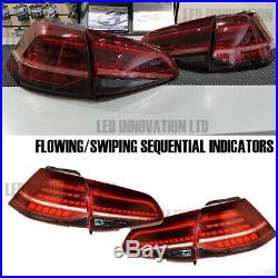 NEW MK7.5 Style LED TAIL LIGHTS FOR VW MK7 SEQUENTIAL FLOWING INDICATOR UK LAMPS