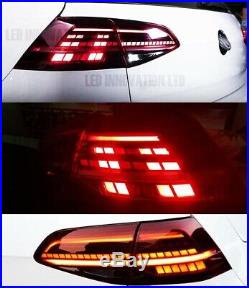 NEW MK7.5 Style LED TAIL LIGHTS FOR VW MK7 SEQUENTIAL FLOWING INDICATOR UK LAMPS