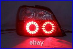 NEW Pair LED Red Euro Tail Lights for 2002-2003 02 03 Subaru Impreza WRX STI