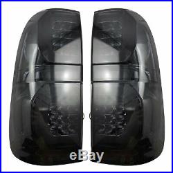 NEW Rear LED Smoke Black Tail Light Lamp For Toyota Hilux Vigo SR5 2005-2014 MK7