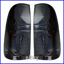 NEW Rear LED Smoke Black Tail Light Lamp For Toyota Hilux Vigo SR5 2005-2014 MK7