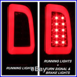 NEW Red 2008-2016 Ford F250 F350 F450 F550 LED Tube Tail Lights Lamps Left+Right